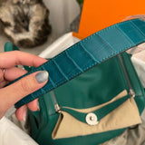Close-up detail of effortless bag design