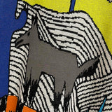 Flat lay presentation of Louis Vuitton luxury clothing with logo-detail design