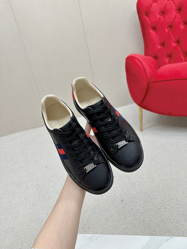 Gucci all-black luxury sneakers view 6 low-top design