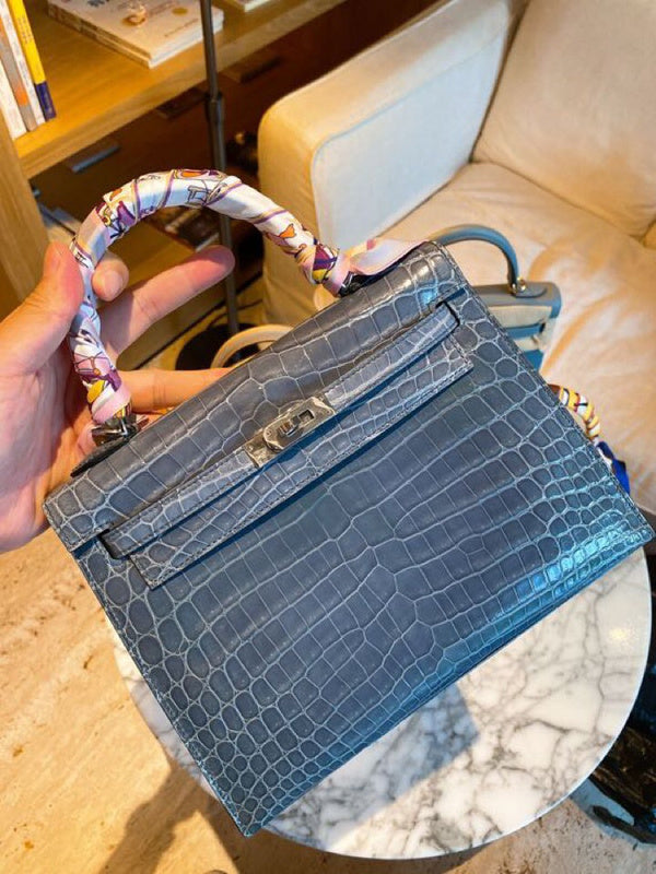 Close-up detail of classic bag design