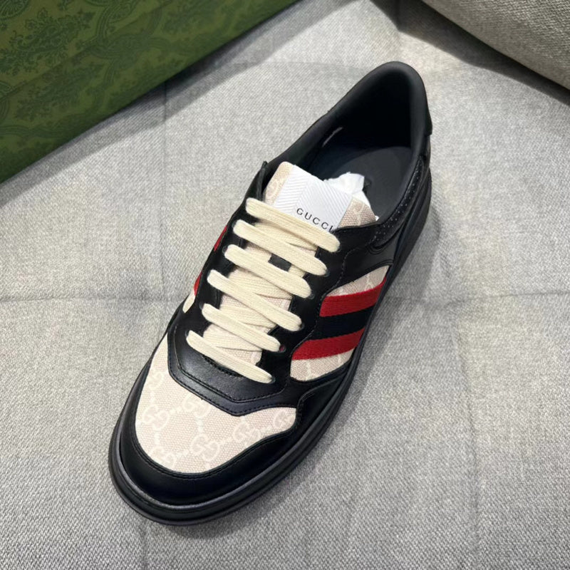 Gucci two-tone luxury sneakers view 8 sleek tonal finish