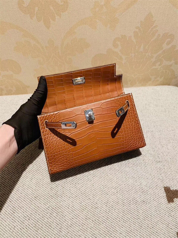 Close-up detail of refined bag design
