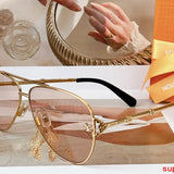 Front view of Louis Vuitton unisex sunglasses