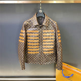Front view of Louis Vuitton luxury clothing with runway-inspired design