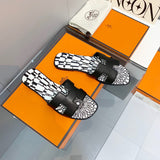 Hermès Tan Platform Sandals - Heel Detail View