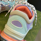 Gucci crisp white luxury sneakers view 9 heritage-inspired look