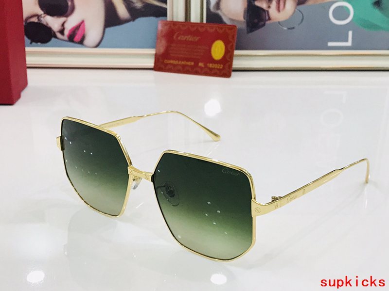 Angled view of Cartier unisex sunglasses
