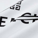 Back view of Givenchy luxury clothing with monogram-inspired silhouette
