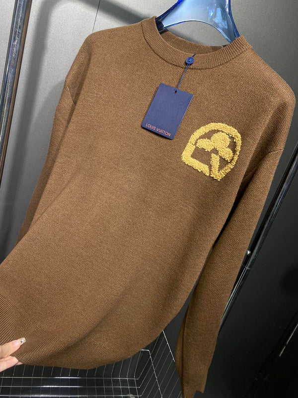 Close-up detail shot of Louis Vuitton luxury clothing with streetwear-inspired cut