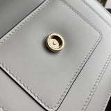 Timeless Faux Leather Handbag - Understated Luxury Look | Women's Fashion Handbag #1724 - back view (image 4) of designer-inspired handbag
