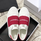 Givenchy Burgundy Pointed-Toe Flats - Angled View