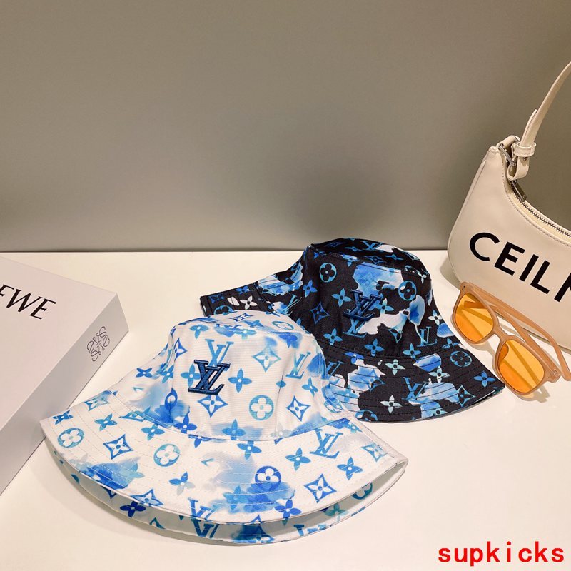 Close-up detail view of Louis Vuitton unisex cap