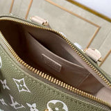 Front view of elevated modern women's handbag – women's designer-style accessory