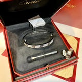 Close-up detail view of Cartier unisex jewelry piece