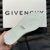 Givenchy Grey Block Heel Pumps - Close-Up Texture View