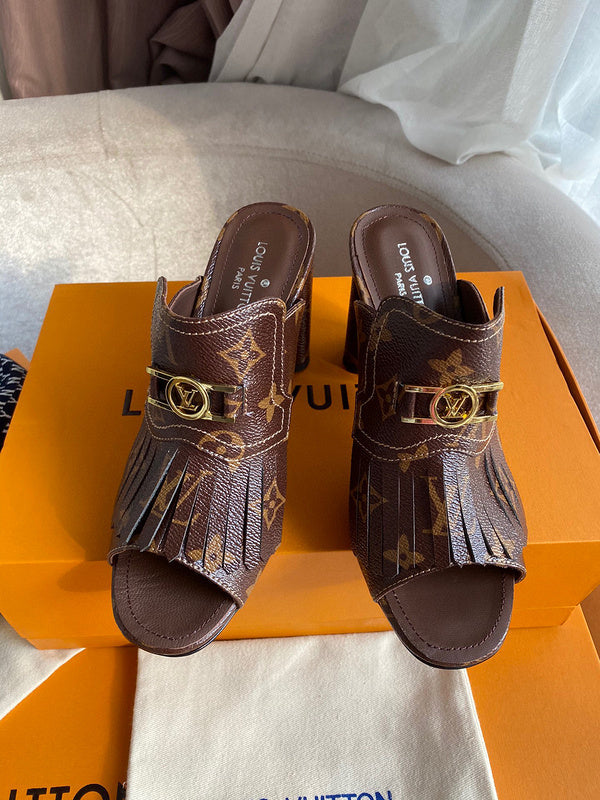 Louis Vuitton luxury shoes close-up — premium authentic designer style