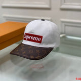 Close-up detail view of Louis Vuitton unisex cap