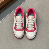 Side profile of Gucci soft grey sneakers chunky sole construction