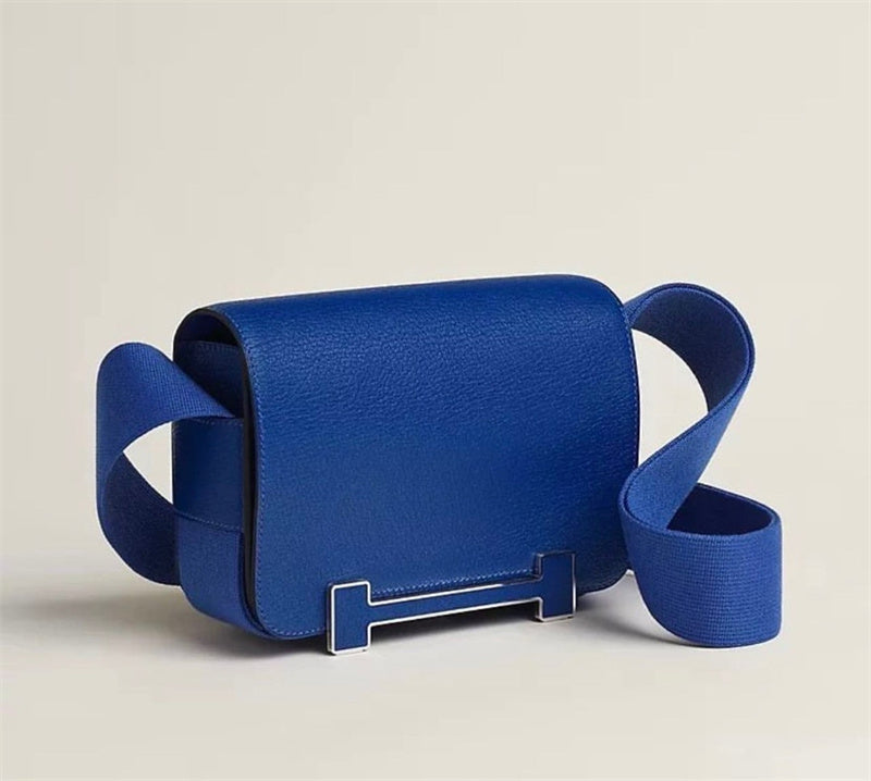 Side view of contemporary structured handbag