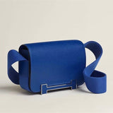 Side view of contemporary structured handbag