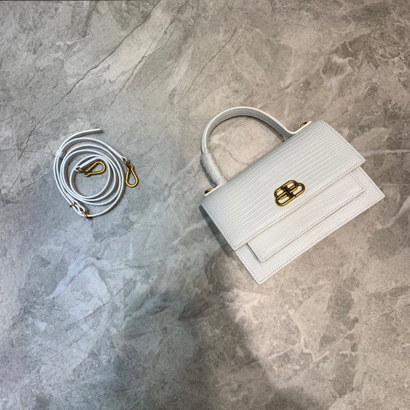 Sophisticated Faux Leather Handbag - Premium Craftsmanship Detailing | Women's Fashion Handbag #844 - front view (image 1) of designer-inspired handbag