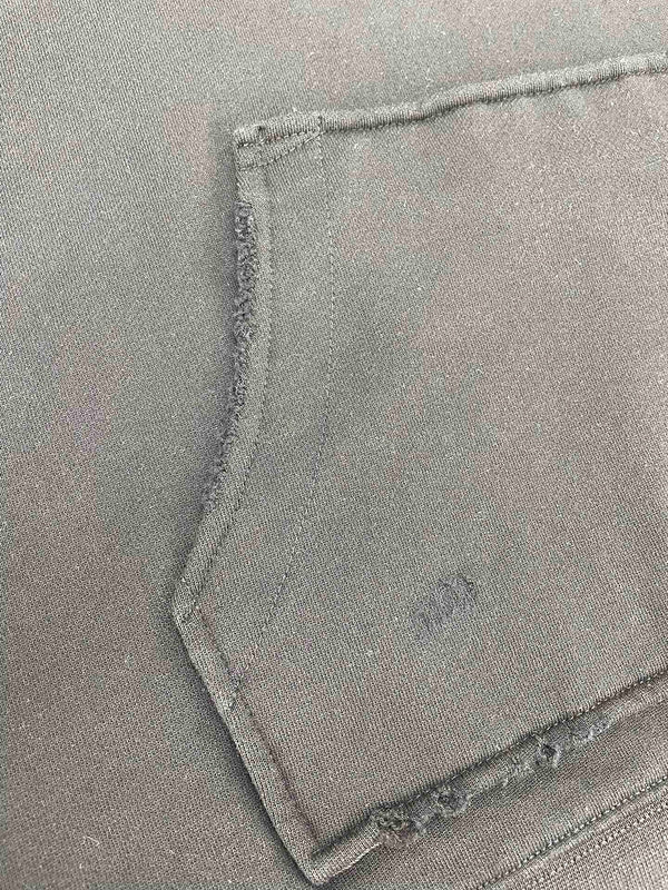Close-up of Amiri hoodie craftsmanship