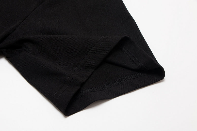 Close-up detail shot of Louis Vuitton cotton t-shirt with everyday silhouette