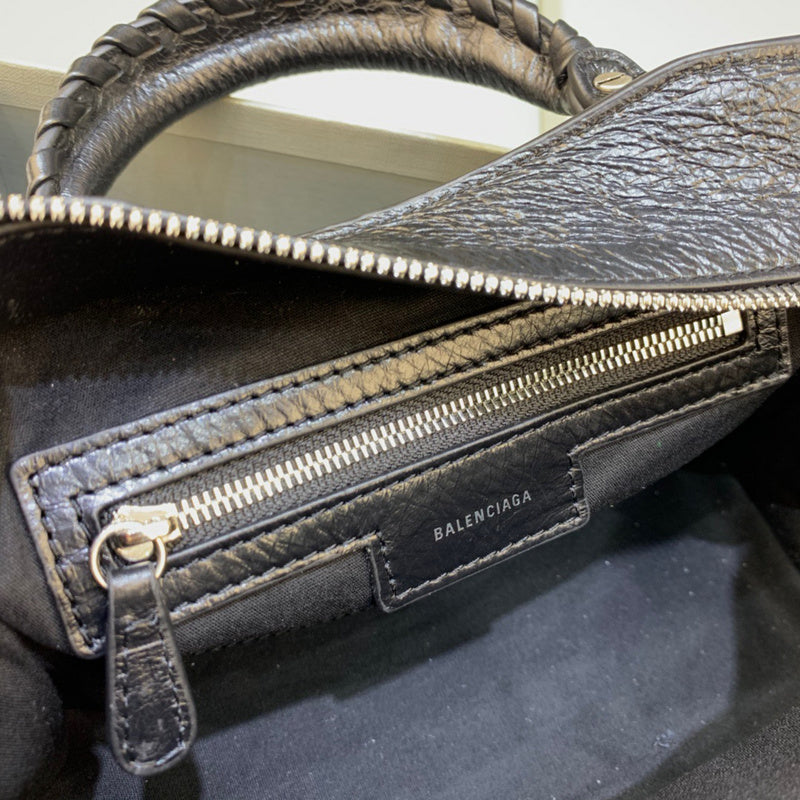 Structured Faux Leather Handbag - Everyday Elegance | Women's Luxury Handbag #337 - alternate angle view (image 8) of designer-inspired handbag
