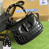 Back view of everyday-luxe sleek women's handbag – women's luxury accessory