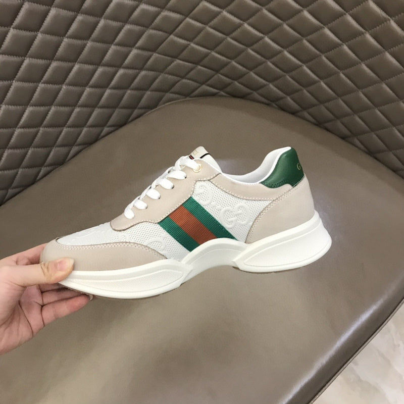 Gucci sneakers detailed view showing premium designer craftsmanship