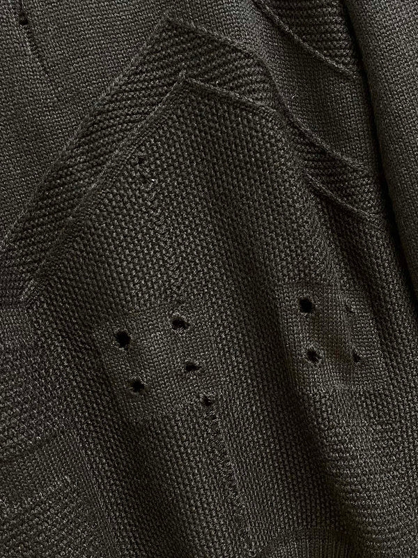 Side profile of Louis Vuitton luxury clothing with monogram-inspired silhouette