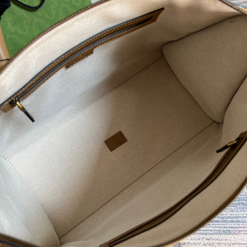 Side view of minimalist structured handbag