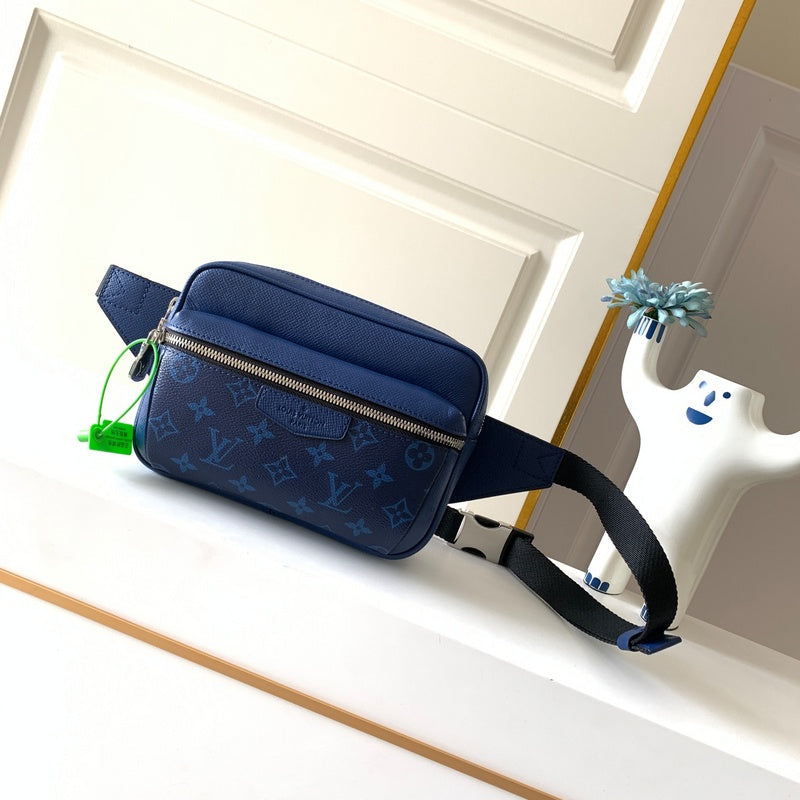 Front view of modern sleek women's handbag – women's luxury accessory