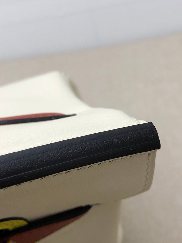 Side view of statement structured handbag