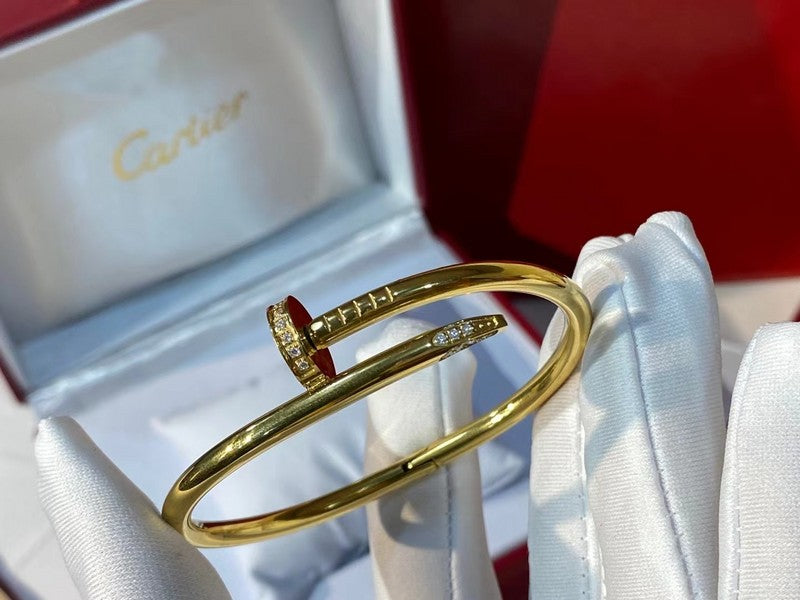 Close-up detail view of Cartier unisex jewelry piece