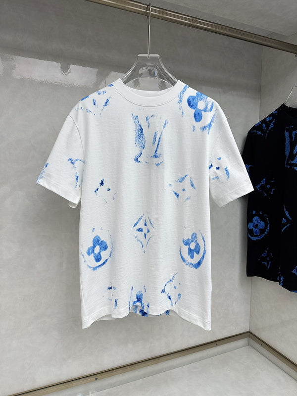 Side profile of Louis Vuitton cotton t-shirt with streetwear-inspired cut