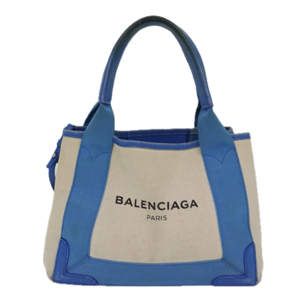 Balenciaga Navy Cabas Handbag | Luxury Canvas Tote Bag