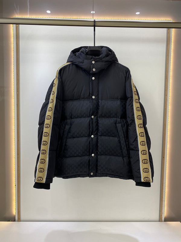 Front view of Gucci luxury clothing with runway-inspired design