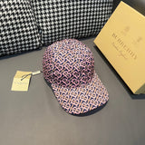 Close-up detail view of Burberry unisex cap