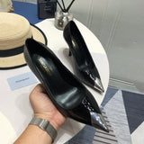 Saint Laurent shoes front view designer style