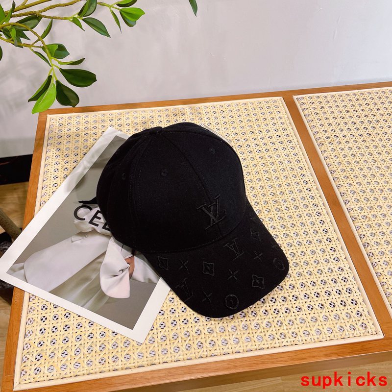 Close-up detail view of Louis Vuitton unisex cap
