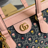 Back view of premium signature women's handbag – women's designer-style accessory