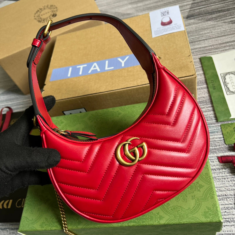Front view of polished signature women's handbag – women's luxury handbag
