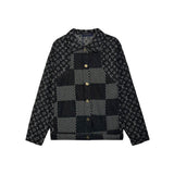 Front view of Louis Vuitton luxury clothing with runway-inspired design
