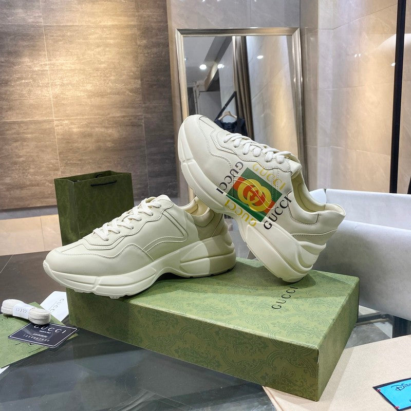 Gucci tonal black luxury sneakers view 8 classic court silhouette