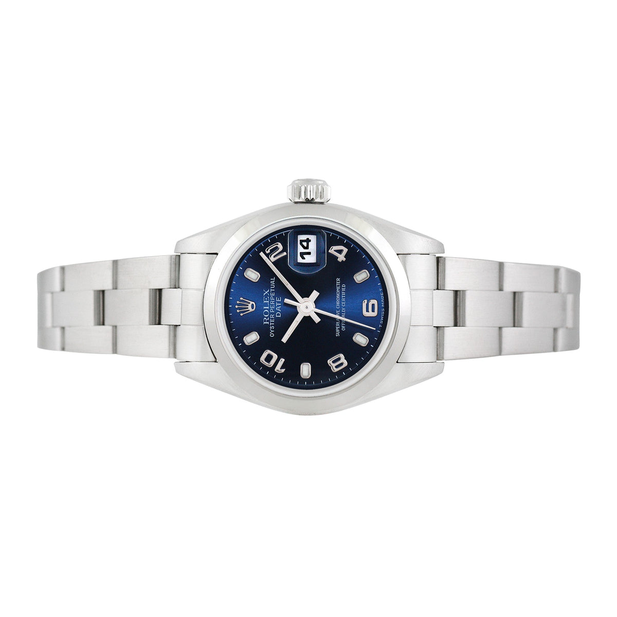 Front view of Rolex women's watch