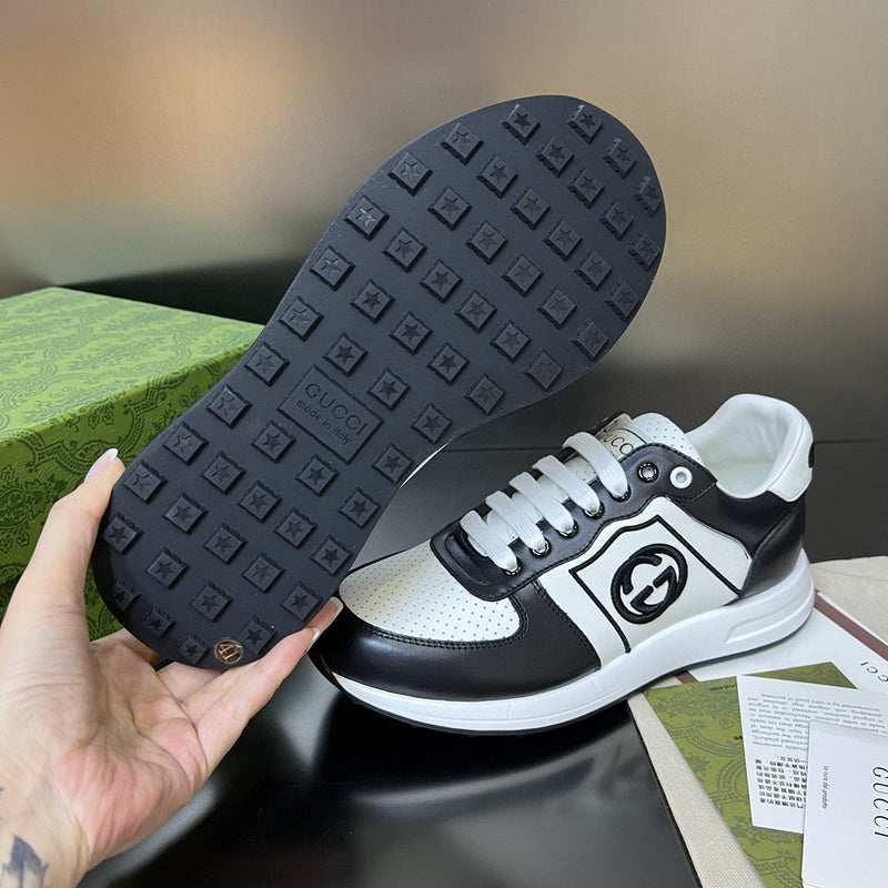 Gucci sneakers detailed view showing premium designer craftsmanship