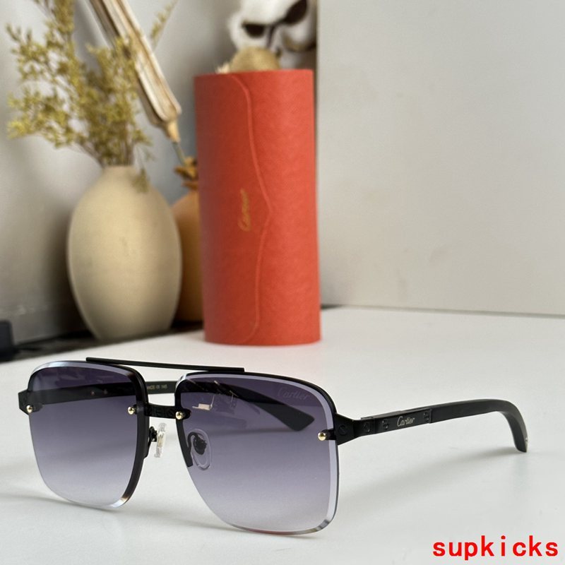 Angled view of Cartier unisex sunglasses