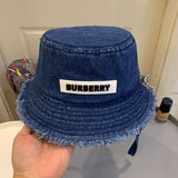 Angled view of Burberry unisex cap