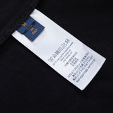Close-up detail shot of Louis Vuitton cotton t-shirt with relaxed-fit cut